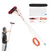 6ft Water Fed Pole Kit Water Fed Brush for Window Solar Panel Cleaning Washing Telescoping Extension Pole,Stretch Range (3.28-26.25ft), Window Squeegee & Scrubber Combo W/Pivot System view 1