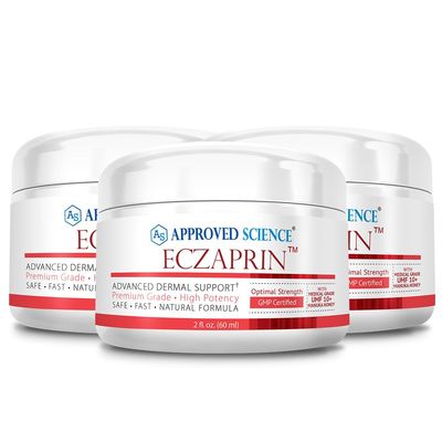 Approved Science Eczaprin Balm - 30% Manuka Honey (UMF 10+), 5% Colloidal Oatmeal - Gentle Formula For Dry, Itchy Skin - For All Skin Types - Paraben, Soy, and Wheat Free, Non-GMO - Pack of 3