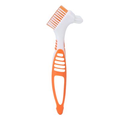 Zetiling Denture Brush, Denture Toothbrush, Denture Cleaning Brush Set, Denture Toothbrush Dual Head Denture Cleaning Tools for Partial Dentures Half Dentures Complete Dentures