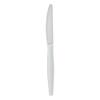 Boardwalk Heavyweight Wrapped Disposable Knife, 1,000 Count, 7.48" Long, Plastic, White, Polystyrene Cutlery, Rigid view 2