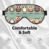 Cartoon Owls Cute Double Side Eye Mask, Adjustable Strap Eye Mask, Eye Sleep Shade Cover, Blocks Light Eye mask view 3
