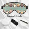 Cartoon Owls Cute Double Side Eye Mask, Adjustable Strap Eye Mask, Eye Sleep Shade Cover, Blocks Light Eye mask view 4