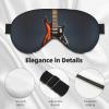 Orange Electric Guitars Double Side Eye Mask, Adjustable Strap Eye Mask, Eye Sleep Shade Cover, Blocks Light Eye mask view 4