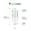 CapsuleDepot - Clear Size 1 Empty Capsules - 100 Count Empty Gelatin Capsules - Empty Pill Capsules - DIY Capsule Filling - Fillable Pill Capsules Empty Gel Caps view 2