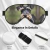 Adorable Schnauzer Double Side Eye Mask, Adjustable Strap Eye Mask, Eye Sleep Shade Cover, Blocks Light Eye mask view 4