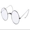 Agstum Anti-Blue Light Reading Glasses, Retro Mid Large Round Wire Rim Cable Readers without Nose Pads (Gunmetal / 49mm Size, 0.25 x) view 2