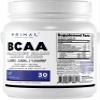 Primal BCAA Powder Blue Raz (30 SERV) (Blue Raspberry Flavored) - 0 g Carbs, 0 Calories, 7g BCAA Per Serving view 1
