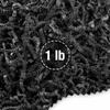 FRILLZ Crinkle Cut Paper Shred Filler for Baskets, Gifts, Packing and Protecting your Birthday, Weddings, Anniversary, Valentines Day, and other gifts (1 pound, Black) view 1