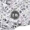 FRILLZ by DECOfill Crinkle Cut Paper Shred Filler for Baskets, Gifts, Packing and Protecting your Birthday, Weddings, Anniversary, Valentines Day, and other gifts (2 pound, Diamond White) view 1