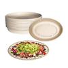 26oz Oval Disposable Compostable Paper Burrito Bowls Heavy-Duty, Eco-Friendly Oval Bowls Natural Bagasse Unbleached, Heat Resistant, 100% Biodegradable Salad Bowls Alternative to Plastic (50) view 1