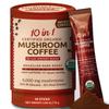 10-in-1 USDA Certified Organic High Caffeine Coffee Mushroom, Instant Mushroom Coffee HiCaf, Brazilian Dark Roast for Better Energy, Pre Workout, Gut Health, 30 Sticks - ShroomDNA view 1