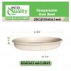 26oz Oval Disposable Compostable Paper Burrito Bowls Heavy-Duty, Eco-Friendly Oval Bowls Natural Bagasse Unbleached, Heat Resistant, 100% Biodegradable Salad Bowls Alternative to Plastic (250) view 3