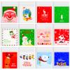 BOUBONI 240 PCS Christmas Treat bags Self-Adhesive Candy Goodie Bag for Christmas Holiday Party Favor Gift Decoration Supplies (Green,Blue,Red) view 1