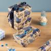 RUSPEPA Birthday Kraft Wrapping Paper Roll, Mini Roll, Blue Construction Truck and HAPPY BIRTHDAY Text Design Kraft Wrap Paper Great for Kids Boys, Truck Party, 17 Inches X 9.8 Feet view 4
