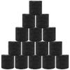 15 Pack Self Adhesive Bandage Wrap 2 Inch x 5 Yards Non-Woven Bandage,Vet Wrap Breathable Elastic Self-Adherent Tape for Stretch Athletic, Sports, Wrist, Ankle (Black) view 1