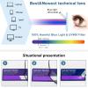 REAVEE 3 Pack Folding Reading Glasses for Men Women, Blue Light Blocking Computer Readers Spring Hinge with Small Compact Case, Black Red Blue 1.75 view 3
