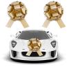 1Pcs Large Gift Bows16" Wide, Bows for Gift, Christmas, Presents, Birthday, Baby Shower, Gift Basket,Wedding, Reception, Easter,Decoration, Office, Classroom, Fundraiser. (Gold-1) view 1