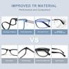 EASY READ 2 Pairs TR90 Bifocal Reading Glasses for Men,Rectangular Sport Blue Light Blocking Readers with Spring Hinge(Magnification 1.75,Black/Blue) view 3