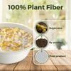 [100 Count] Harvest Pack PFAS Free 12oz White Round Paper Small Bowls - Compostable Heavy-Duty Eco-Friendly Disposable Bagasse Bowl, Sugarcane Plant fibers for Takeout Milk Cereal Dessert view 4