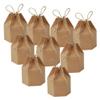 50Pack Paper Gift Boxes, Lantern Hexagon Kraft Paper Package Box with Twine, Foldable Treat Candy Boxes Gift Packing Wrap for Wedding Party Christmas view 1