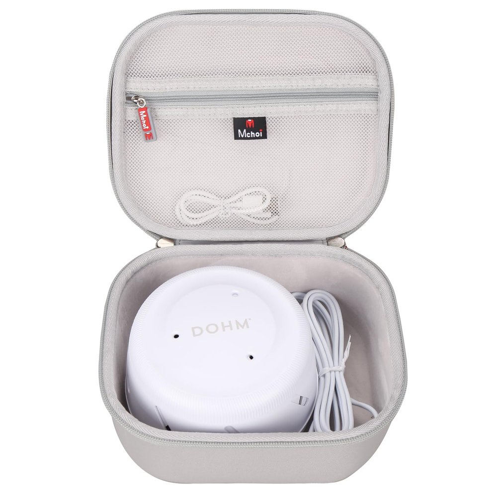 Mchoi Hard Travel Case Suitable for Yogasleep Dohm Uno White Noise Sound Machine, Waterproof Shockproof White Noise Sound Machine Protective Case, Case Only, Grey