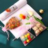 WenTao 100pcs Organza Gift Bags, 4 x 6 inches Pink Wedding Christmas Favors Gift Drawstring Bags Jewelry Pouches view 3