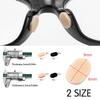 16 Pairs Eyeglass Nose Pads Foam Nose Cushion Anti Slip Adhesive Adjustable Nose Pads for Glasses Eyeglasses Stick on Plastic Frames Black/Skin Color 1mm view 4