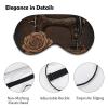 Sleep Mask for Men Women Rose and Sewing Machine Eye Cover for Sleeping Breathable Sleep Eye Mask with Adjustable Elastic Strap Light Blocking Eyeshade for Night Sleeping Nap view 3