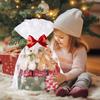 CUDICY Christmas Cellophane Gift Bags 10pcs Large Holiday Gift Wrap 24x30 Inch Clear Gift Basket Wrapping Plastic (White Snowflake) view 4