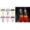 24pcs Halloween Disposables Bat Skull Paper Straws Holiday Drinking Supplies Home Party Halloween Decor view 2
