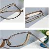 Women's Fashion Large Frame HD Anti-Blu-Ray Reading Glasses, Oversized Square Metal Reading Glasses Women (2X,Gray) view 3