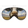 Sleep Mask for Men Women Prairie Cow Eye Cover for Sleeping Breathable Sleep Eye Mask with Adjustable Elastic Strap Light Blocking Eyeshade for Night Sleeping Nap view 2
