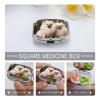 Short-haired Pomeranian Dog Square Pill Box Travel Portable Pill Case 2 Compartment Medicine Metal Tablet Vitamin Holder Organizer for Purse Pocket view 4