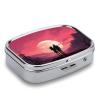 Emotional Imagery Pill Box Cute Square Pill Case Portable Medicine Tablet Vitamin Holder Organizer for Purse Pocket view 3