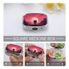 Emotional Imagery Pill Box Cute Square Pill Case Portable Medicine Tablet Vitamin Holder Organizer for Purse Pocket view 4