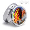 Hot Air Balloons Pill Box Cute Round Pill Case Portable Medicine Tablet Vitamin Holder Organizer for Purse Pocket view 2