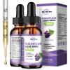2 Pack Magnesium Liquid Drops, Calm Magnesium Glycinate Liquid Drops with Taurate & Citrate, Potassium, Omega3, L-Theanine, Ashwagandha, D3, B6, B12 for Sleep, Muscle, Heart, Sugar-Free Grape Flavor view 1