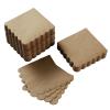 100 Pack Cocktail Napkin 2-Ply Scalloped Edged Dessert Napkins Folded 5 x 5 Inches Disposable Napkins for Dinner Wedding Birthday Party Bridal Anniversary Reception Event (Brown) view 1