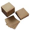 200 Pack Cocktail Napkin 2-Ply Scalloped Edged Dessert Napkins Folded 5 x 5 Inches Disposable Napkins for Dinner Wedding Birthday Party Bridal Anniversary Reception Event (Brown) view 1