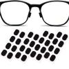 16 Pairs Eyeglass Nose Pads Foam Nose Cushion Anti Slip Adhesive Adjustable Nose Pads for Glasses Eyeglasses Stick on Plastic Frames Black Color, 1mm view 1