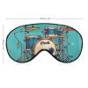 Sleep Mask for Men Women Cool Drum Set Eye Cover for Sleeping Breathable Sleep Eye Mask with Adjustable Elastic Strap Light Blocking Eyeshade for Night Sleeping Nap view 2