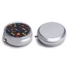 Game Video Gaming Pattern Pill Box Cute Round Pill Case Portable Medicine Tablet Vitamin Holder Organizer for Purse Pocket view 3