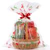 CUDICY Christmas Cellophane Gift Bags 10pcs Large Holiday Gift Wrap 24x30 Inch Clear Gift Basket Wrapping Plastic (Reindeer) view 1