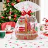 CUDICY Christmas Cellophane Gift Bags 10pcs Large Holiday Gift Wrap 24x30 Inch Clear Gift Basket Wrapping Plastic (Reindeer) view 3
