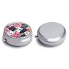 Cute Kittens Pill Box Cute Round Pill Case Portable Medicine Tablet Vitamin Holder Organizer for Purse Pocket view 3