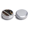Guitar Piano Pattern Pill Box Cute Round Pill Case Portable Medicine Tablet Vitamin Holder Organizer for Purse Pocket view 3