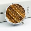 Gold Sequin Sparkle Pill Box Cute Round Pill Case Portable Medicine Tablet Vitamin Holder Organizer for Purse Pocket view 4