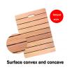 QWEASDF Shower Mat for Inside Shower Bath Mat for Bathroom Floor Spa Mat Water Resistance No-Maintenance Wooden-LikeNon Slip for Bathtub, Pool, Seaside,Cypress Solid Wood(D,W50xL70cm/W20xL28in) view 3