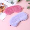 2 Pcs Plush Eye Mask Soft Sleeping Blindfold Eye Cover Comfortable Furry Faux Fur Sleeping Mask Satin Nap Night Eyeshade Cover for Women Men Gift (Rose, Violet) view 4