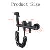 FDAVDNMG HandheldToilet Sprayer Dual Handle BathroomSprayer Set Wall Mounted Baby Cloth Diaper Sprayer with Spring Hose, Bathroom Washroom view 3